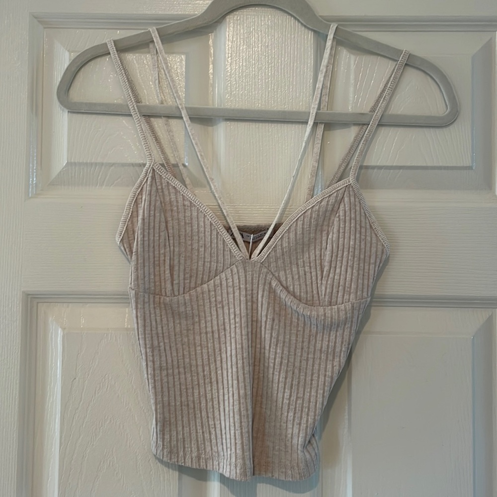 Zara Strappy Ribbed Tank Top - Picture 2 of 6